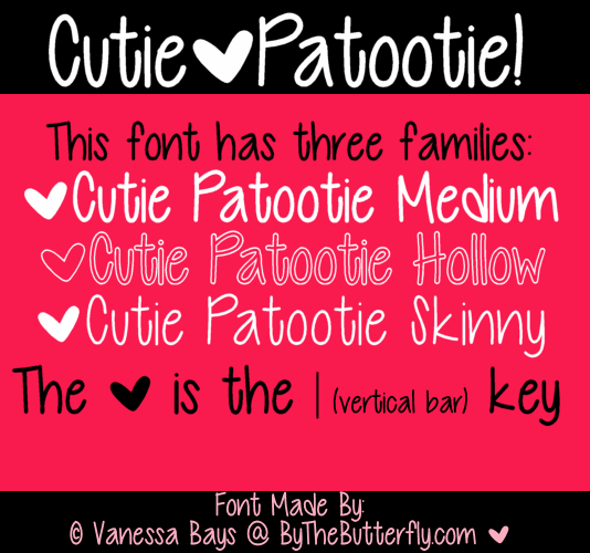 Free Cutie Patootie Font