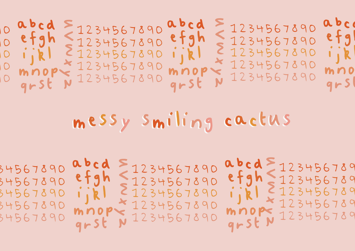 Free Messy Smiling Cactus Font