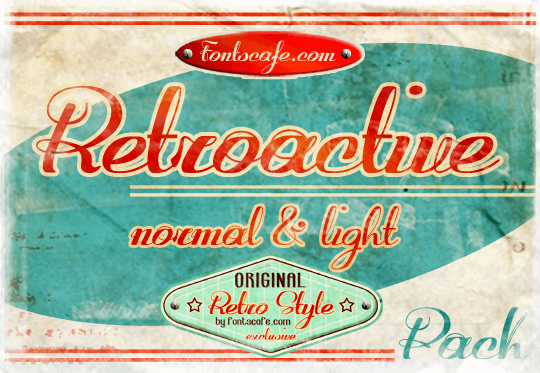 Free Retroactive_-version Font