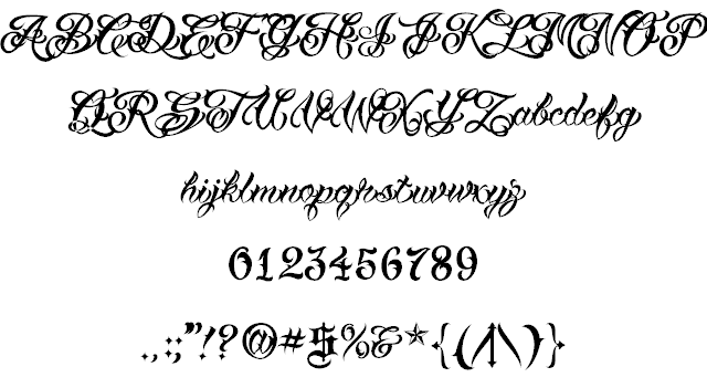 Free VTCTattooScriptTwo Font