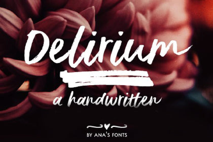 Free Delirium Brush Demo Font