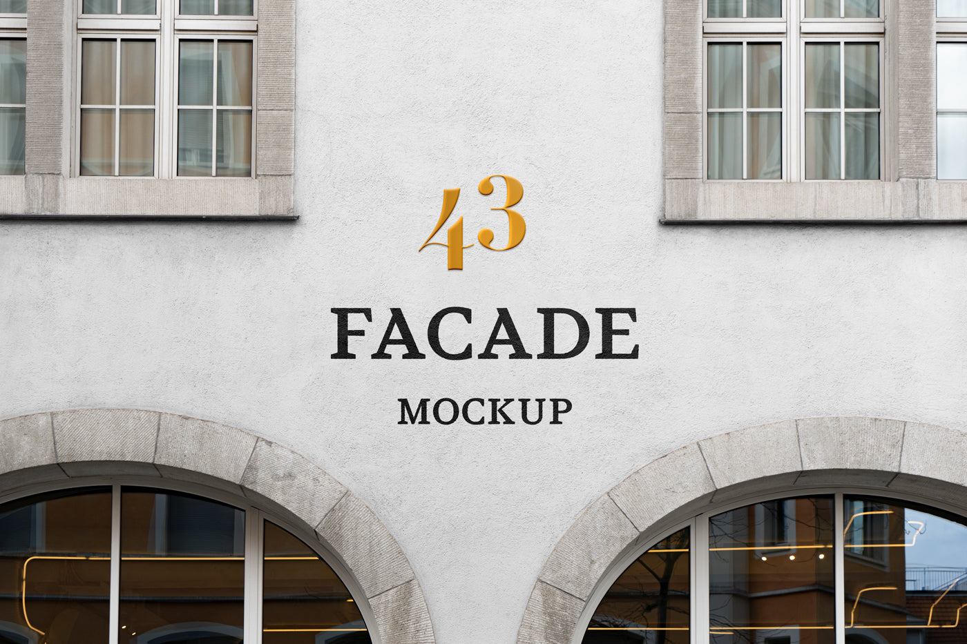 Free Facade Psd Mockup