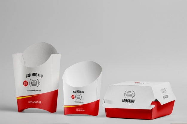 Free Fast Food Branding Mockup Design Psd