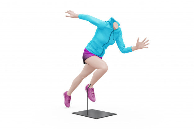 Free Female Sport Outfit Mock-Up Isolated Psd