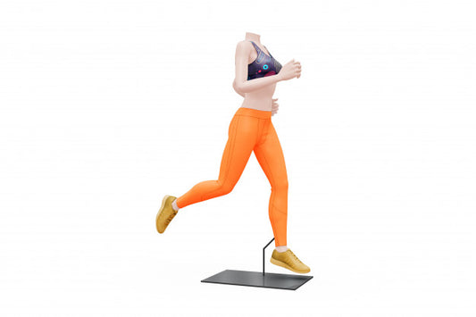 Free Female Sport Outfit Mock-Up Isolated Psd