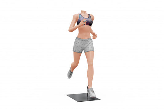 Free Female Sport Outfit Mock-Up Isolated Psd