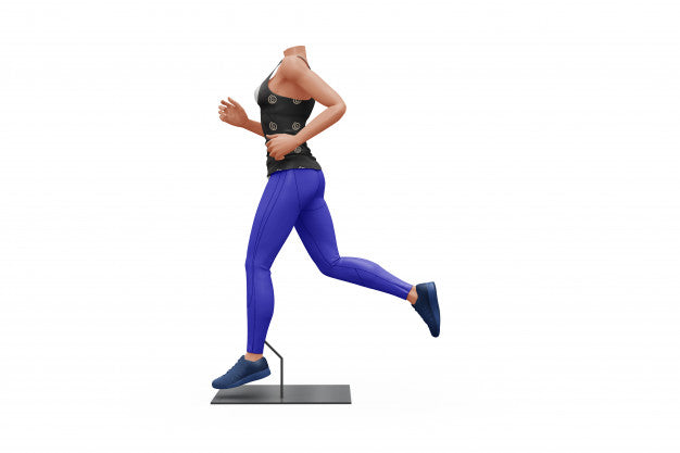 Free Female Sport Outfit Mock-Up Isolated Psd