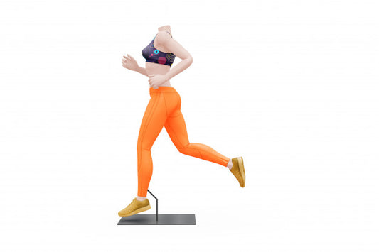 Free Female Sport Outfit Mock-Up Isolated Psd