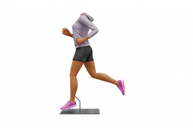 Free Female Sport Outfit Mock-Up Isolated Psd