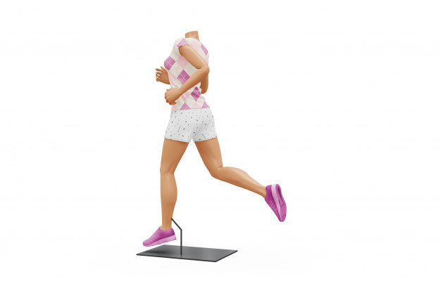 Free Female Sport Outfit Mock-Up Isolated Psd