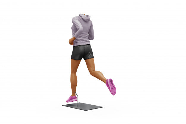 Free Female Sport Outfit Mock-Up Isolated Psd