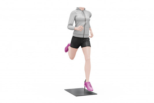 Free Female Sport Outfit Mock-Up Isolated Psd