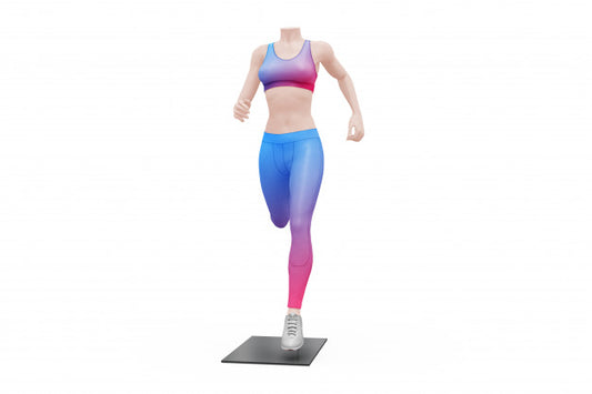 Free Female Sport Outfit Mock-Up Isolated Psd