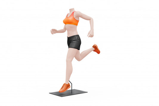 Free Female Sport Outfit Mock-Up Isolated Psd