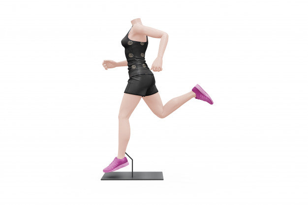 Free Female Sport Outfit Mock-Up Isolated Psd