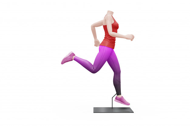 Free Female Sport Outfit Mock-Up Isolated Psd