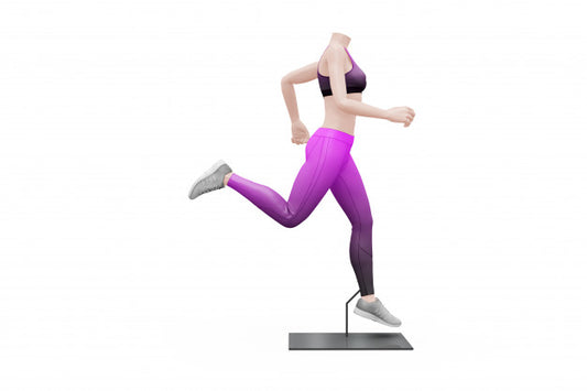 Free Female Sport Outfit Mock-Up Isolated Psd