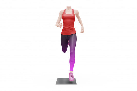 Free Female Sport Outfit Mock-Up Isolated Psd