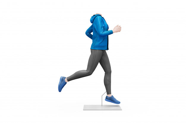 Free Female Sport Outfit Mock-Up Isolated Psd