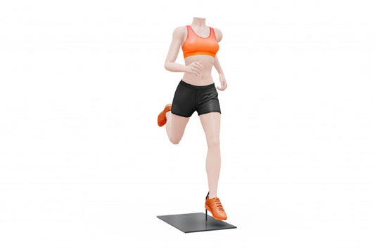 Free Female Sport Outfit Mock-Up Isolated Psd