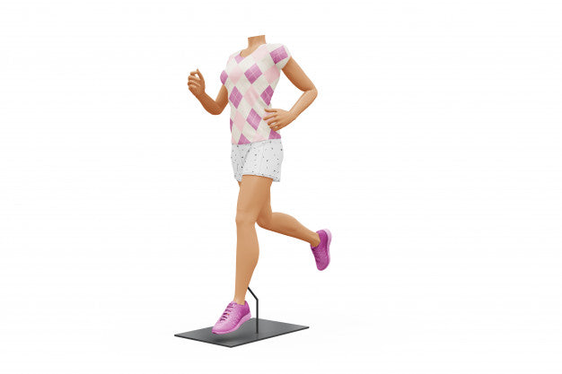 Free Female Sport Outfit Mock-Up Isolated Psd