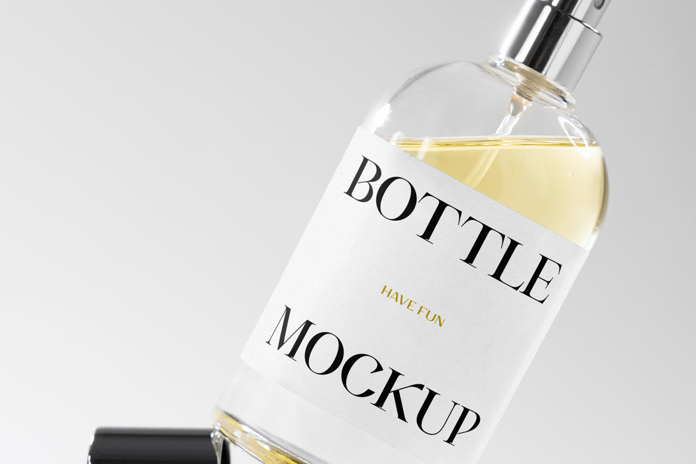 Free Flacon Bottle Mockup