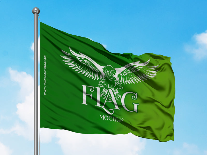 Free Flag Mockup