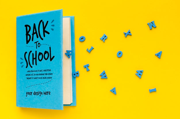 Free Flat Lay Assortment Of School Supplies Psd