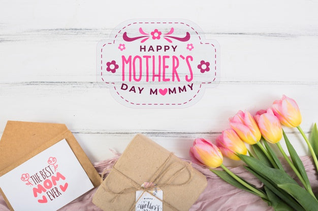 Free Flat Lay Label Mockup For Easter Psd