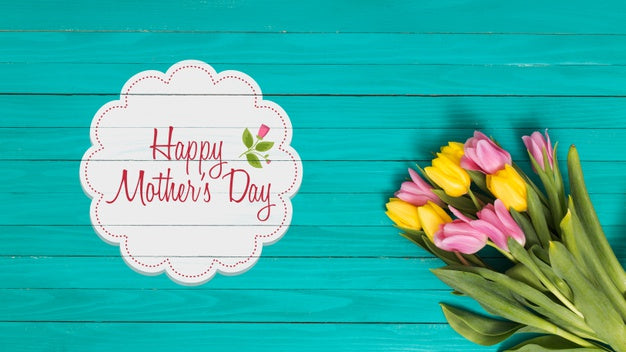 Free Flat Lay Mothers Day Composition With Copyspace For Logo Psd