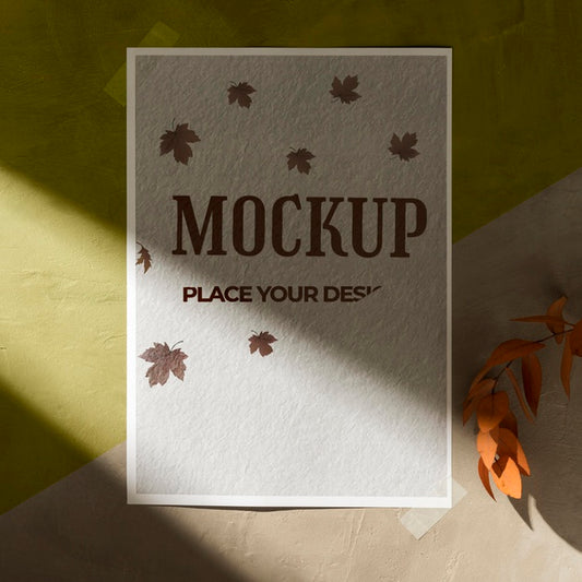 Free Flat Lay Of Beautiful Autumn Moodboard Mock-Up Psd