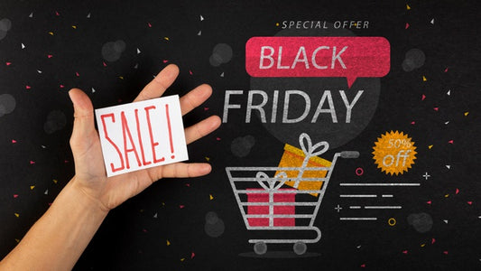 Free Flat Lay Of Black Friday Mock-Up Psd