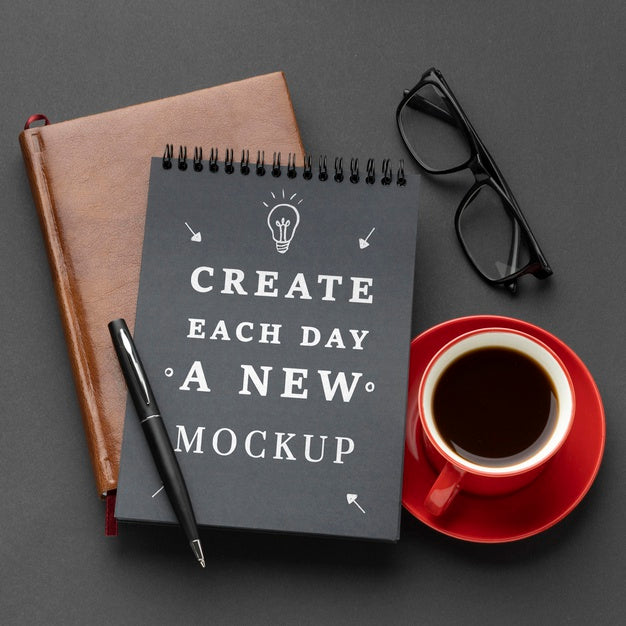 Free Flat Lay Of Desk Concept Mock-Up Psd