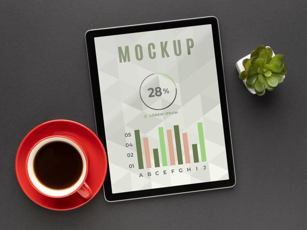 Free Flat Lay Of Desk Concept Mock-Up Psd