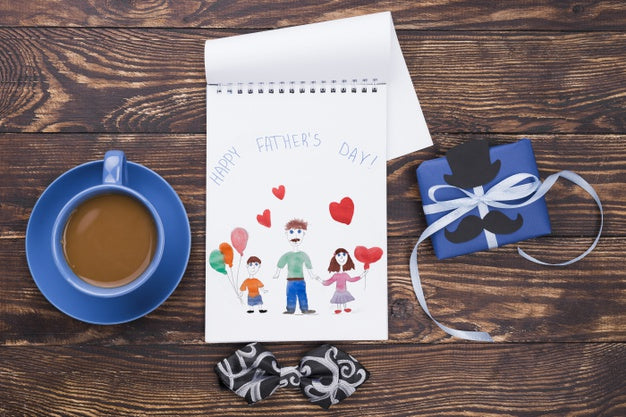 Free Flat Lay Of Father'S Day Concept Mock-Up Psd