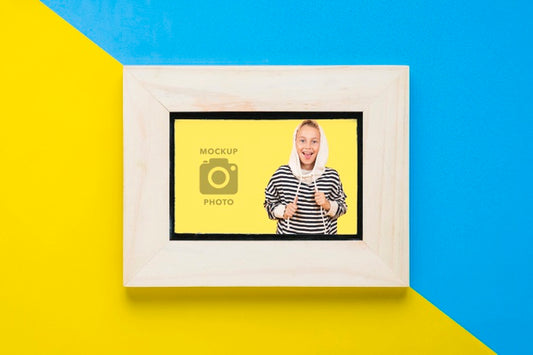 Free Flat Lay Of Simplistic Frame Psd