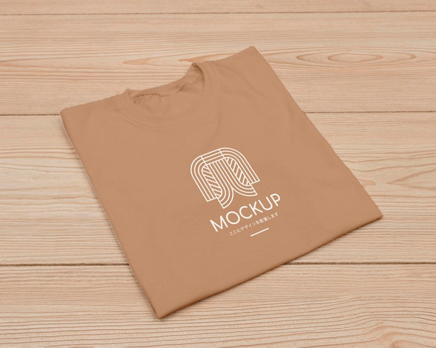 Free Flat Lay Of T-Shirt Concept Mock-Up Psd