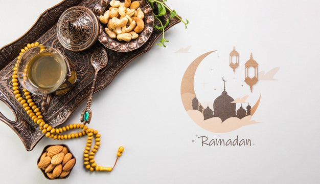 Free Flat Lay Ramadan Composition With Copyspace Psd