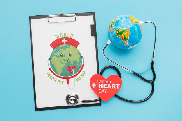 Free Flat Lay Worldwide Health Day Mock-Up Psd