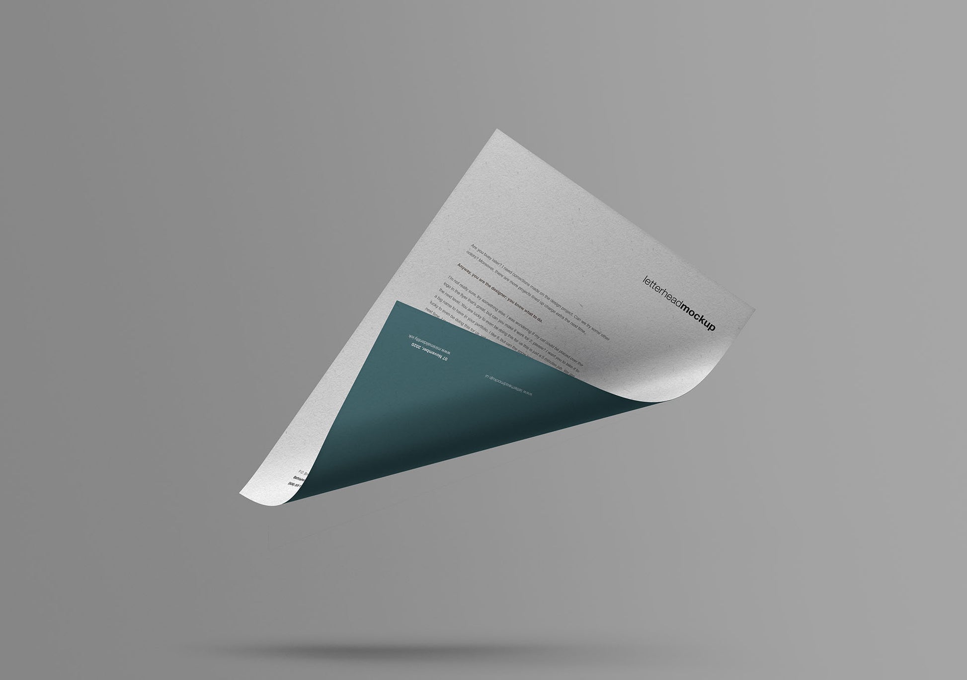 Free Floating A4 Paper Mockup