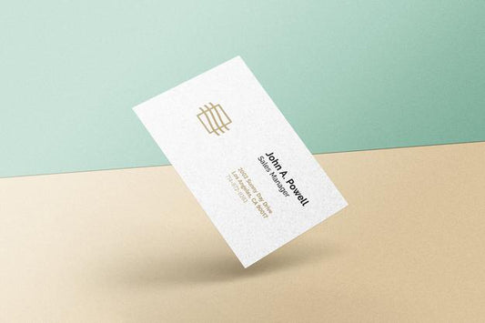 Free Floating Business Card Mockup Psd