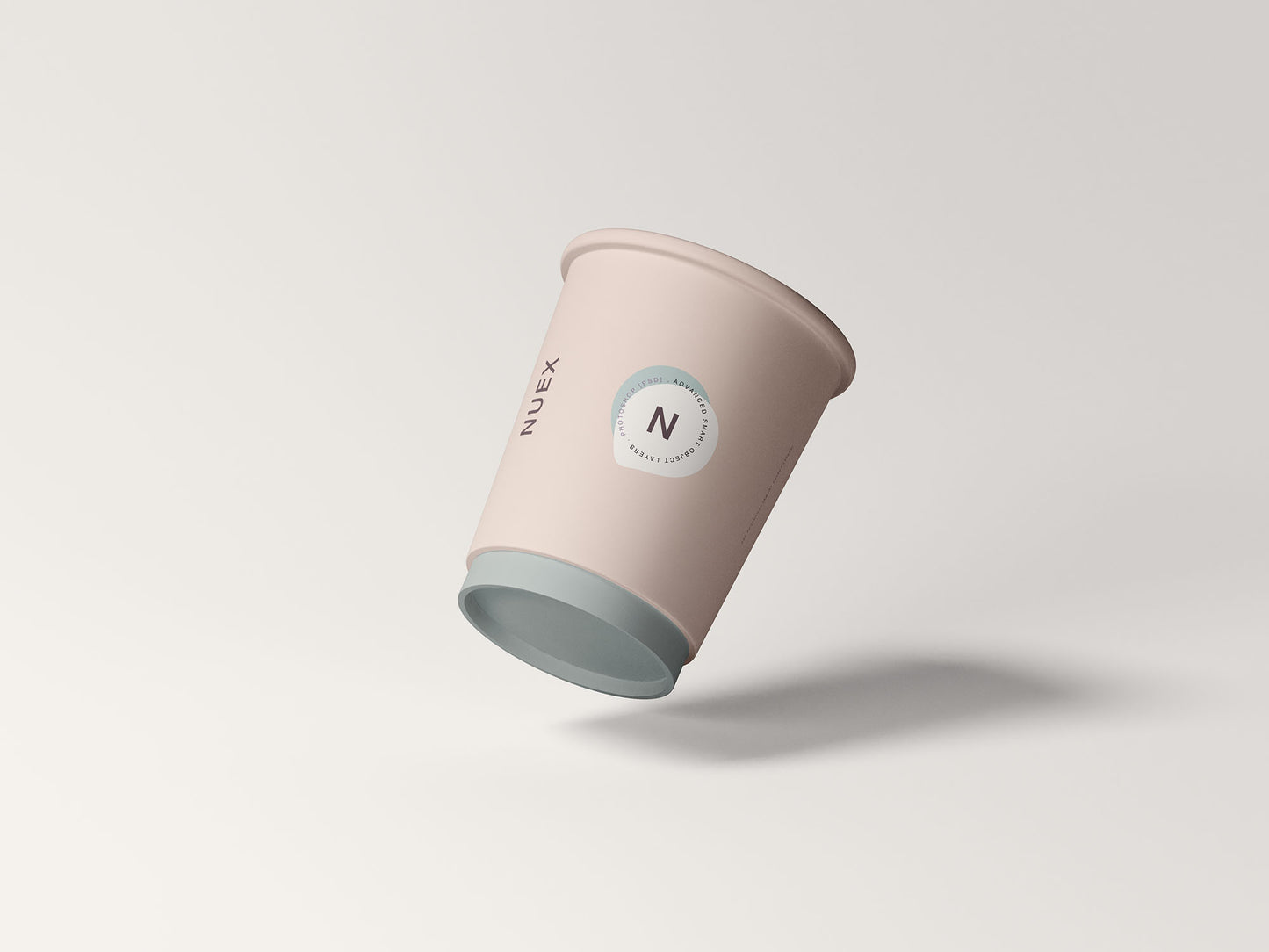 Free Floating Coffee Cup Mockup