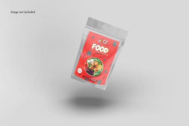 Free Floating Snack Packaging Mockup Psd