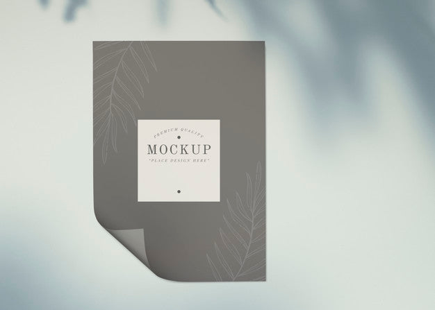 Free Floral Card Mockup Psd