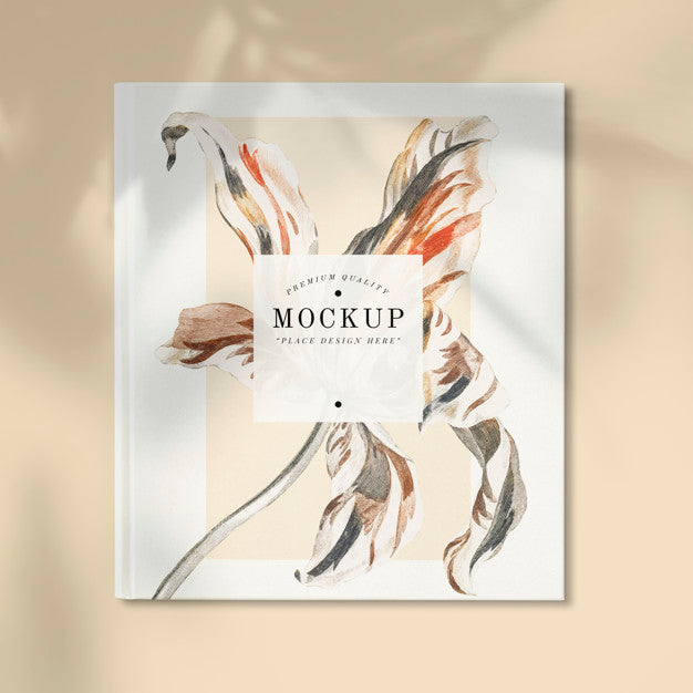 Free Floral Magazine Mockup With Blank Space Psd