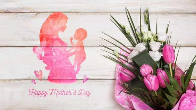 Free Floral Mothers Day Mockup Psd