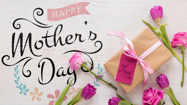 Free Floral Mothers Day Mockup Psd