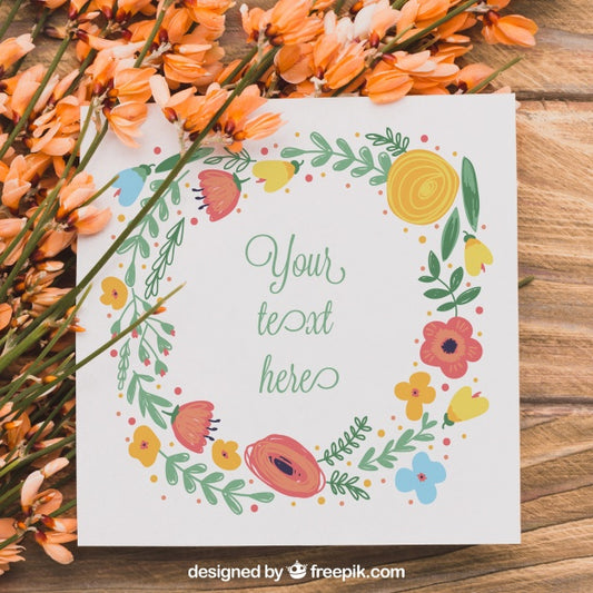 Free Floral Paper Concept Psd