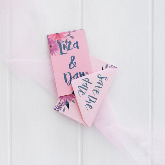 Free Floral Wedding Invitation Mockup Watercolor Psd