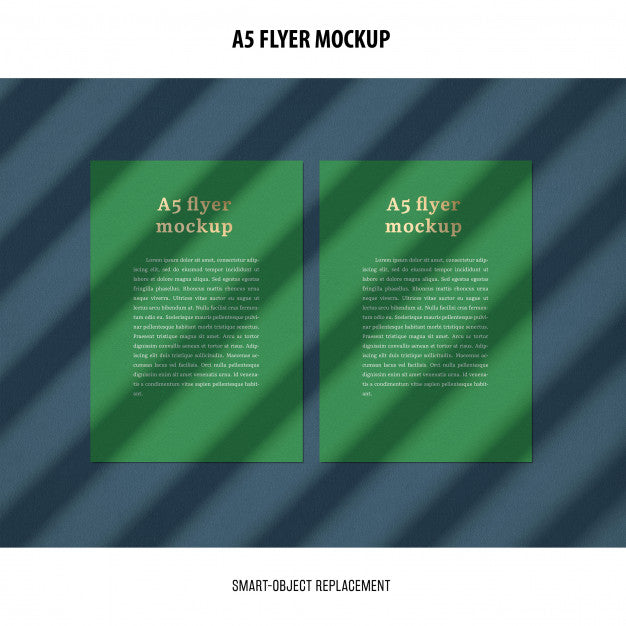 Free Flyer Mockup In A Desktop Psd